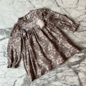 Foque Pink & Grey Paisley Dress 36M